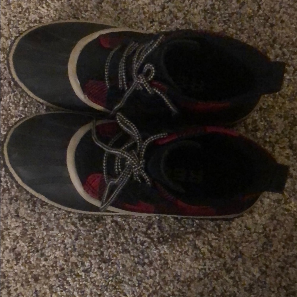 Buffalo plaid out and about boots